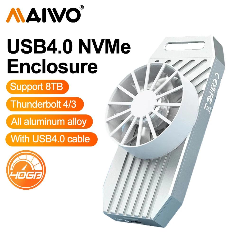 MAIWO M.2 NVMe SSD Ŭ, ˷̴ ձ NVMe Ŭ,  ʿ  , 8TB Ʈ 4/3 ȣȯ, USB4.0, 40Gbps